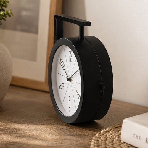2 In 1 Modern Round Double Sided Railway Station Vintage Station Wall Clock For Home Dcor (1 Pc)