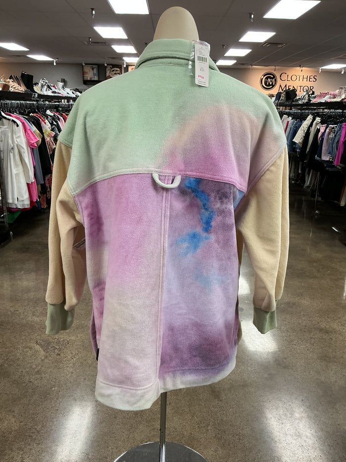 Jacket Fleece By Pilcro In Tie Dye Print, Size:Xxs