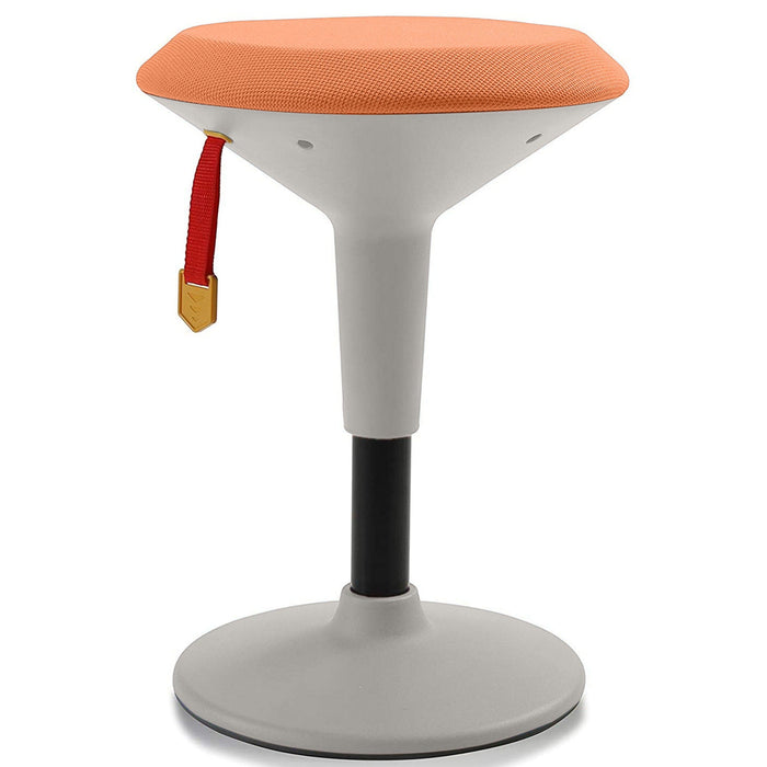 Orange Fabric and Gray Base