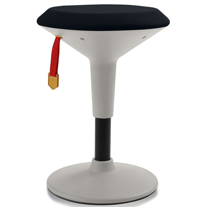 Black fabric adjustable wobble chair for kids with gray base, Office Logix Shop seating
