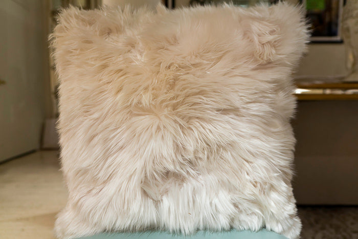 Alpaca Pillow 20" x 20", Ivory - Auskin