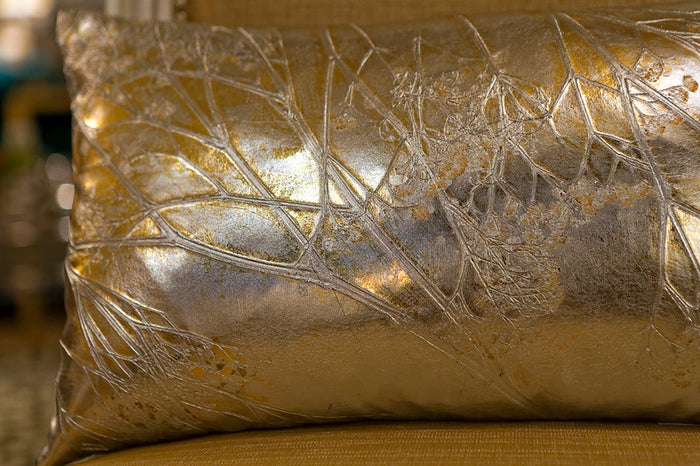 Baby's Breath on Silver with Gold - Aviva Stanoff Design Inc.