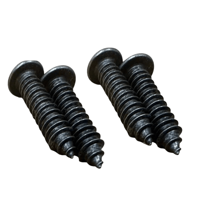 Set of 4 Herman Miller Aeron Classic compatible back bolts on white background