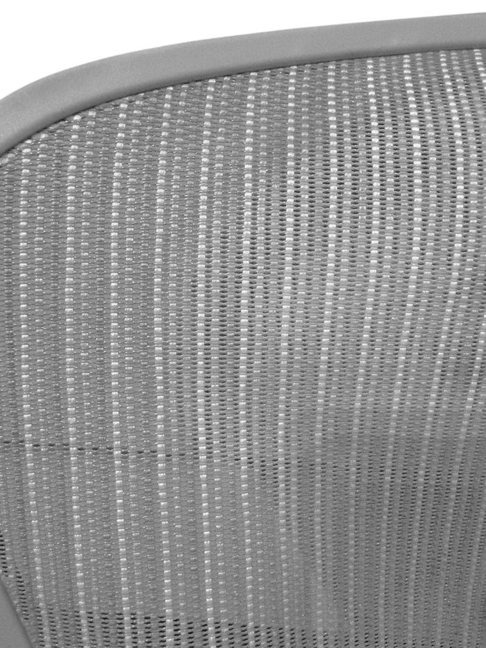 Replacement back mesh for Herman Miller Aeron V2 Remastered chair, close-up view