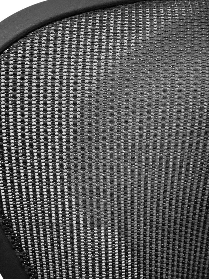 Replacement back mesh for Herman Miller Aeron v2 chair remastered, close-up view
