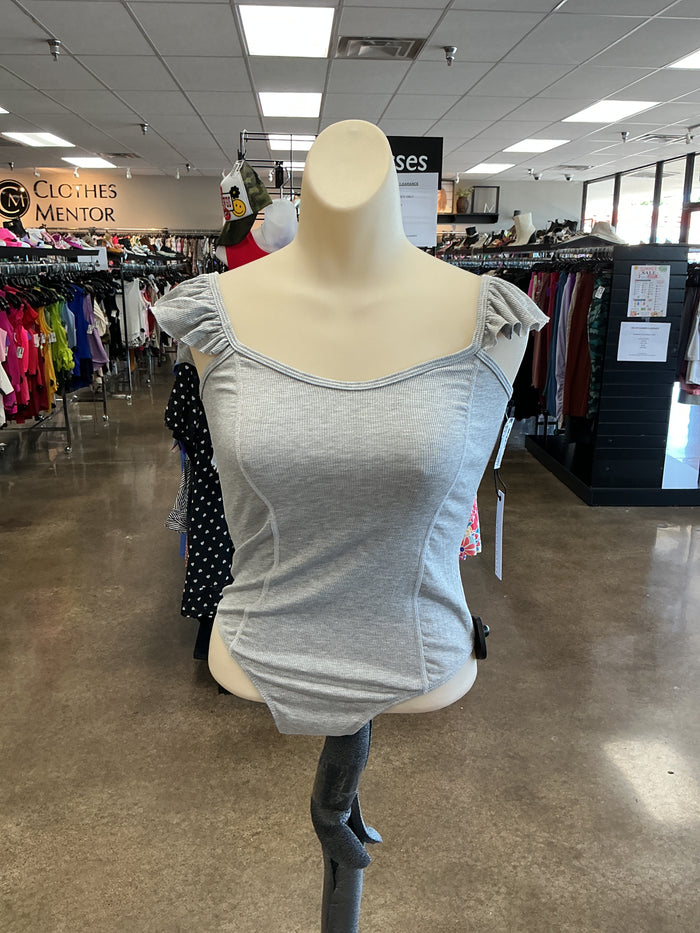Bodysuit By Clothes Mentor In Grey, Size:S