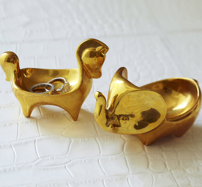 Brass Elephant Ring Bowl - Jonathan Adler