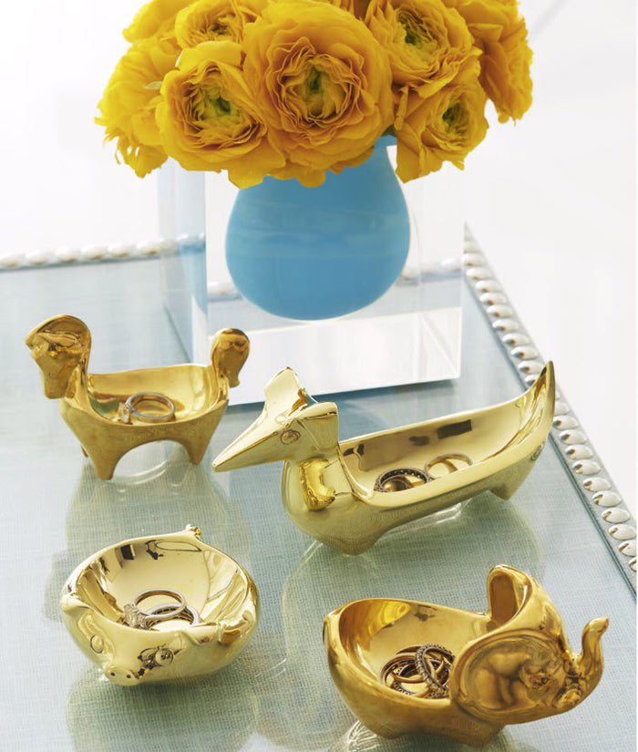 Brass Elephant Ring Bowl - Jonathan Adler