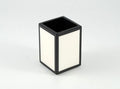 Brush Holder White with Black Trim - Pacific Connections