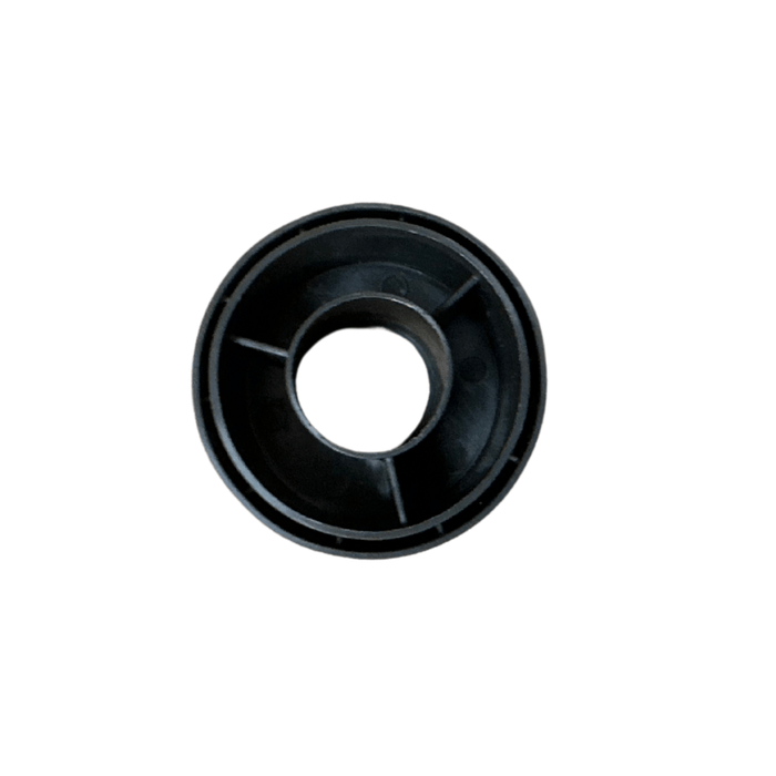Herman Miller Aeron chair bushing spacer replacement part, black, on white background