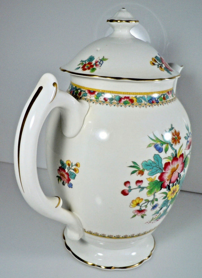 Coalport Ming Rose Coffee Pot and Lid 5 Cup3