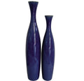 Cobalt Blue Glaze Ceramic Vases S/2 - Howard Elliott
