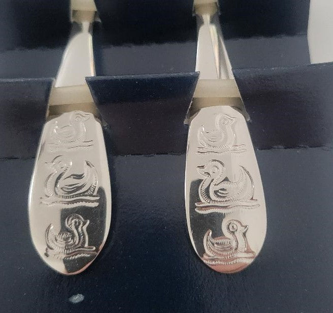 Dansk Baby Duck Spoon Fork Set Stainless 18 81