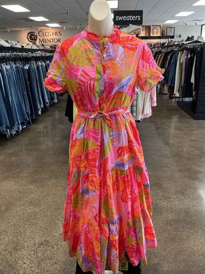 Dress Casual Maxi By J.Marie In Orange & Pink, Size:S