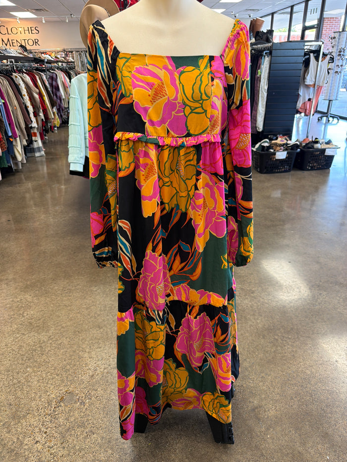 Dress Casual Maxi By Oddi In Floral Print, Size:M