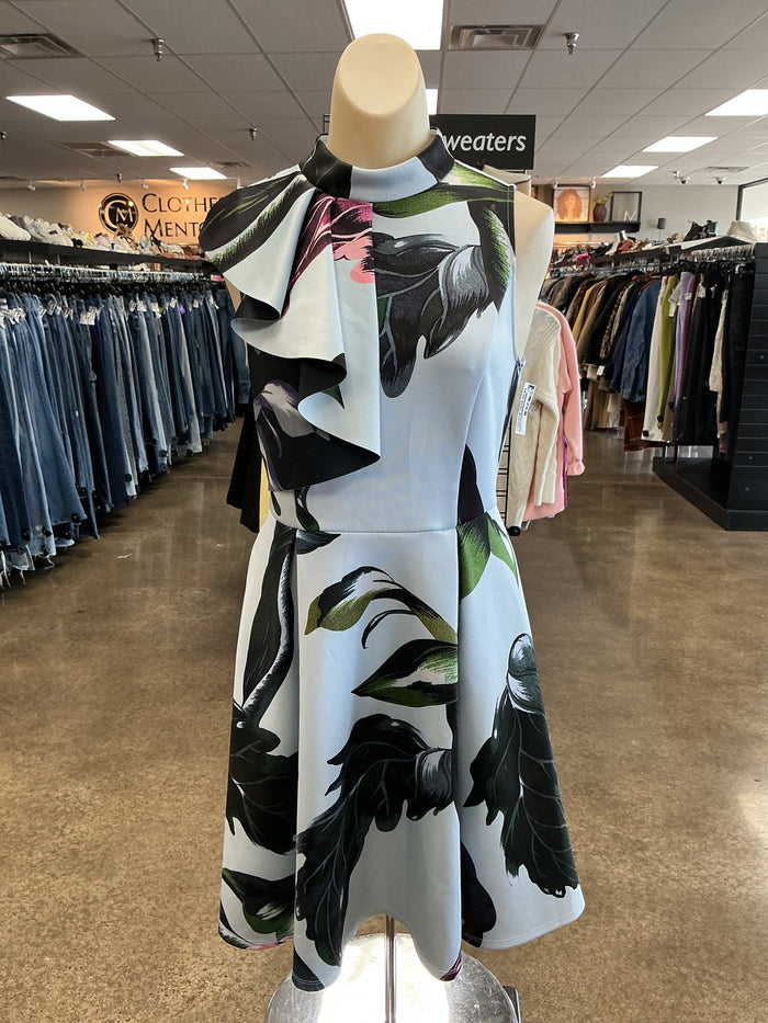 Dress Casual Short By Ted Baker In Tropical Print, Size:2