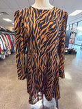 Dress Party Short By Express In Animal Print, Size:L