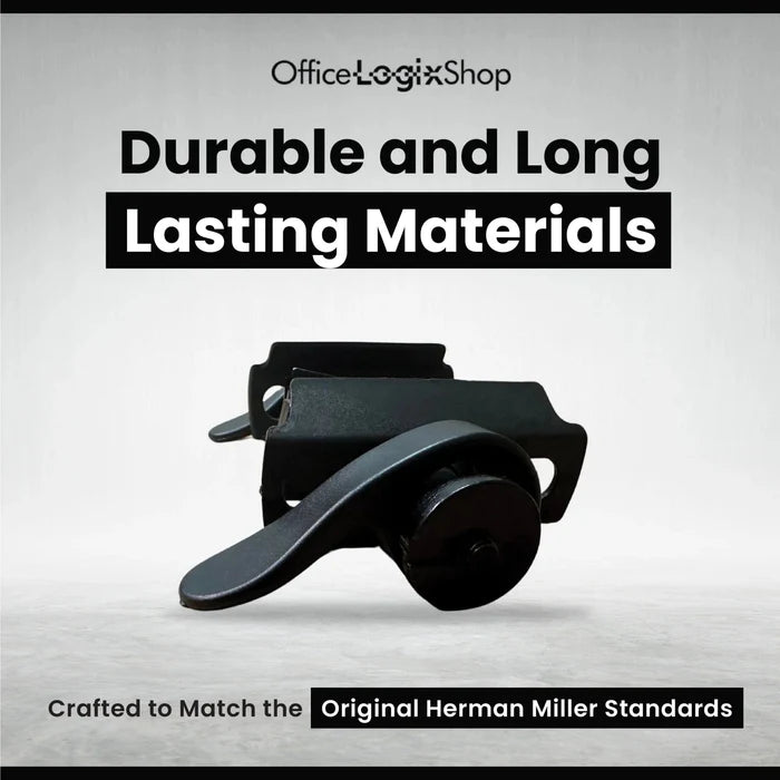 Flip knob lever kit for Herman Miller Classic Aeron chair, Office Logix Shop, durable parts.