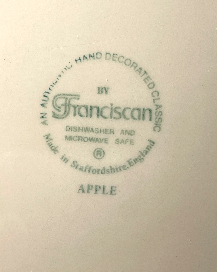 Franciscan Apple Dinner Plate 10 3/4" England2