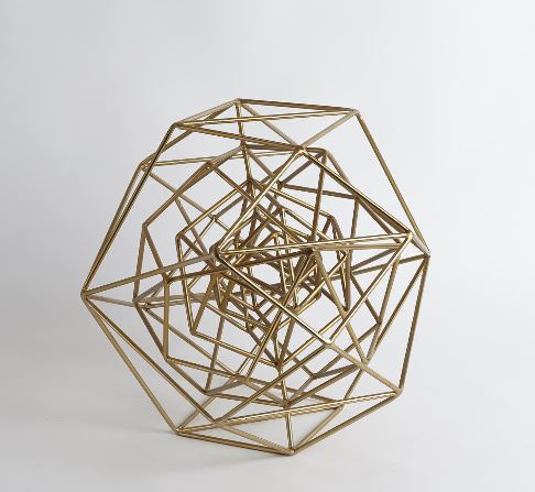 Geo Sculpture, Gold - Global Views