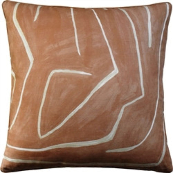 Grafitto Salmon Cream Pillow 14x20 - Ryan Studio