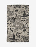 The GEOMETRY Halloween Collage tea towel, made from recycled materials, features a black Halloween-themed design. Quick-drying and festive, it’s perfect for adding spooky charm to your kitchen this season.
