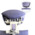 Herman Miller Embody chair headrest by Office Logix Shop, ergonomic design, purple fabric