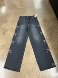 Jeans Straight By Madden Nyc In Black, Size:4