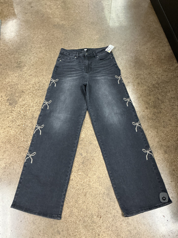 Jeans Straight By Madden Nyc In Black, Size:4