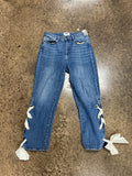 Jeans Straight By Paige In Blue Denim, Size:8