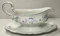 Johann Haviland Blue Garland Gravy Boat with Attached Underplate0