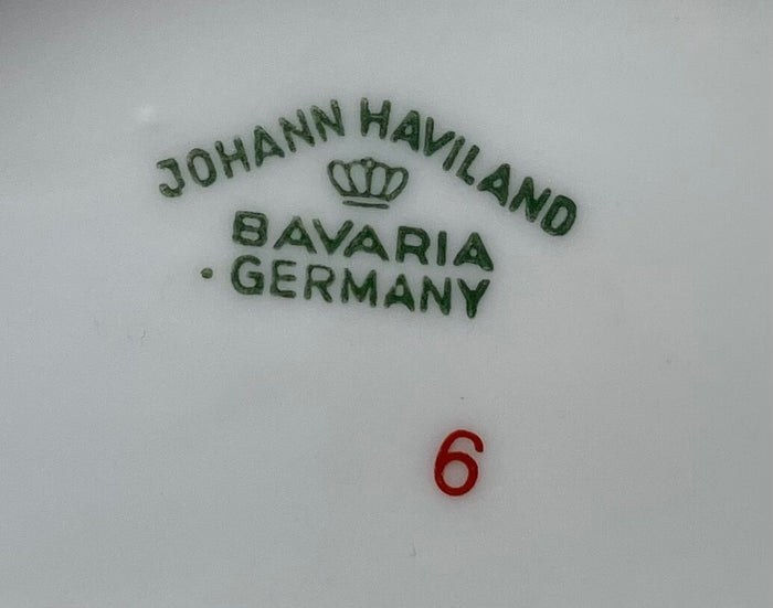 Johann Haviland Blue Garland Gravy Boat with Attached Underplate3