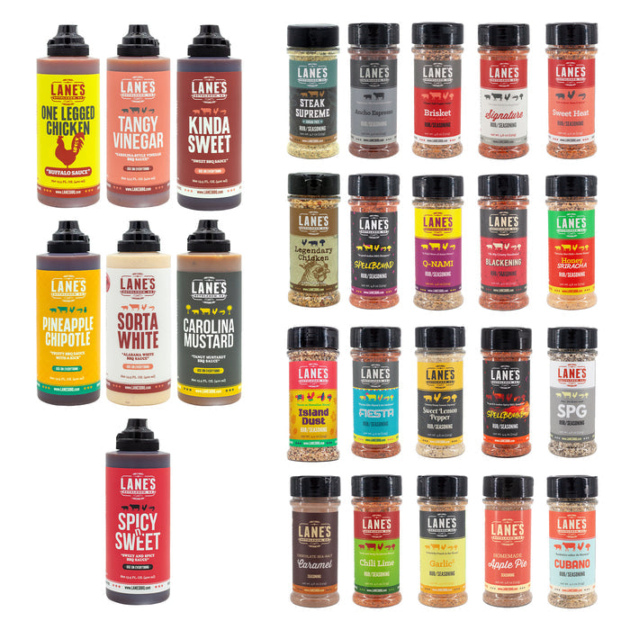 Lane's BBQ Complete Rubs & Sauces Set