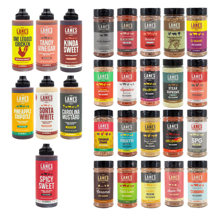 Lane's BBQ Complete Rubs & Sauces Set