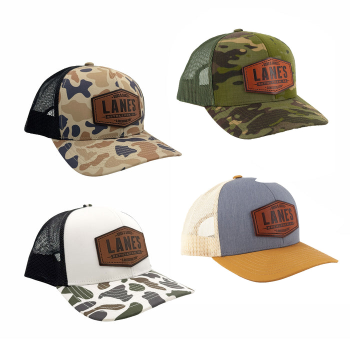 Lane's Leather Patch Hat