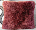 Long Wool Pillow, Plum 20" x 20" - Auskin