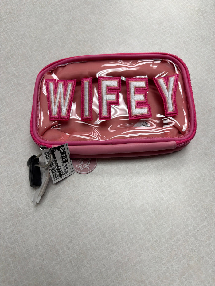 Makeup Bag By Clothes Mentor In Pink, Size:Large