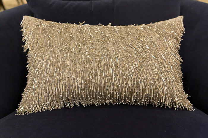 Matchstick Pillow In Silver - Aviva Stanoff Design