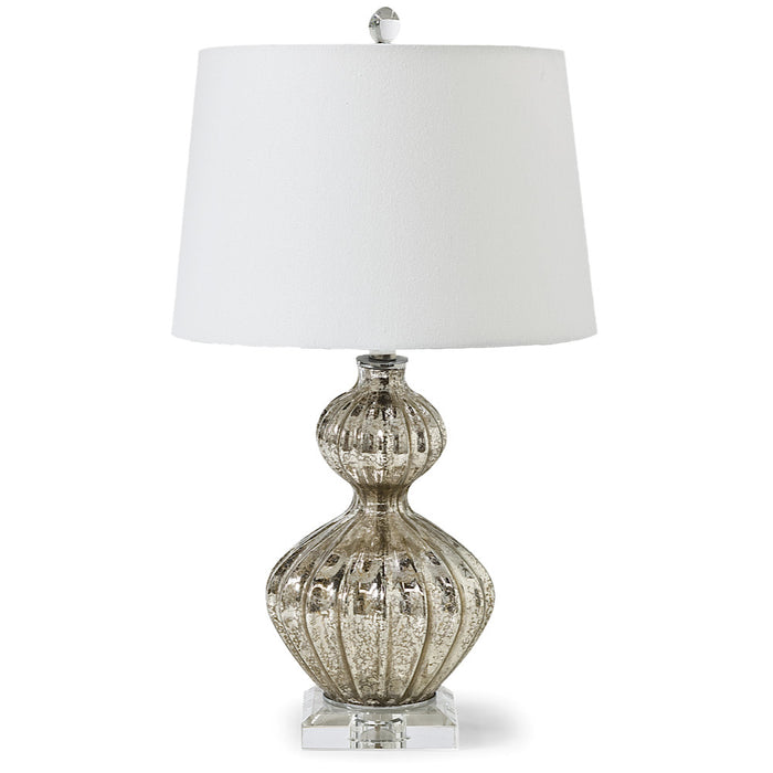 Mercury Glass Ripple Lamp - Regina Andrew