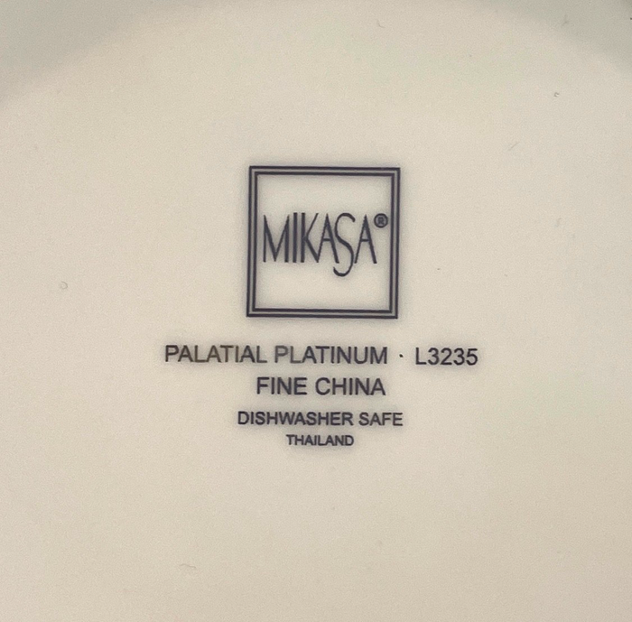 Mikasa Palatial Platinum Fruit Bowl 7 1/4"2