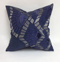 Navy Linen/Navy Velvet/Silver Applique - Callisto Home