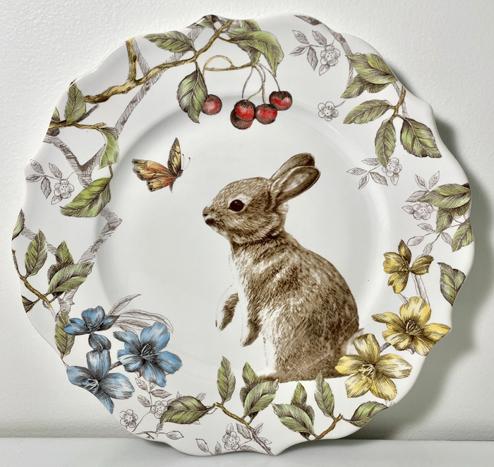 Pier 1 Sofie the Bunny Dinner Plate 10 1/2" Rabbit Easter Spring0