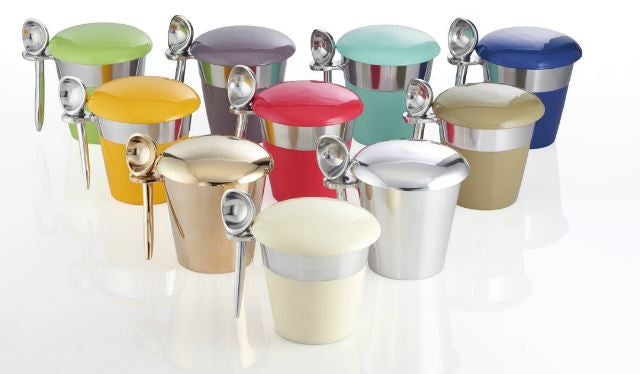 Pint Ice Cream Server With Spoon Crimson - Nima Oberoi-Lunares