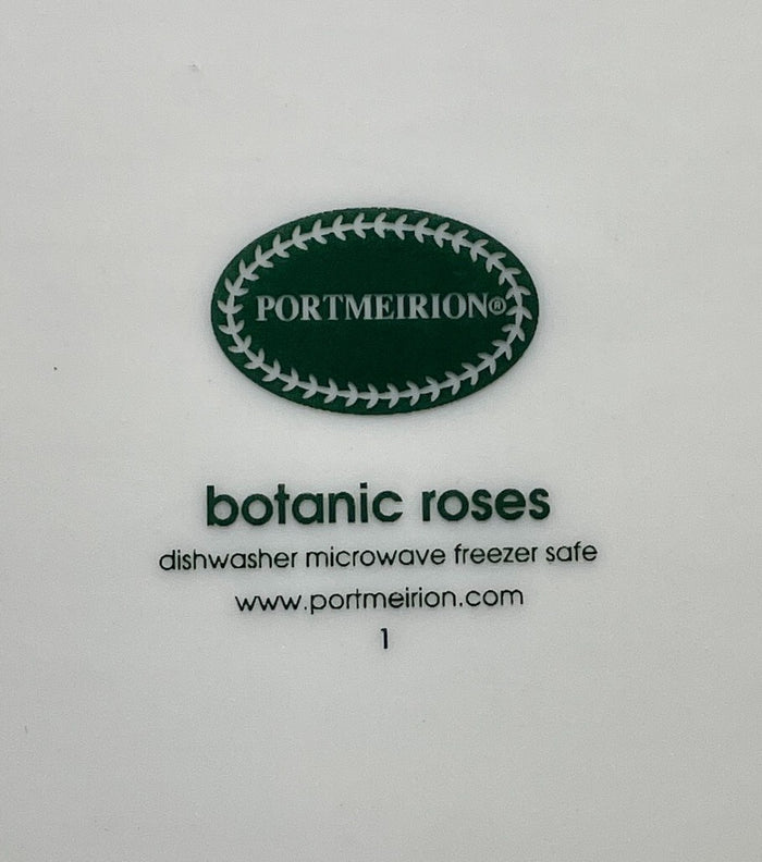 Portmeirion Botanic Roses Square Dinner Plate Portmeirion 11"1