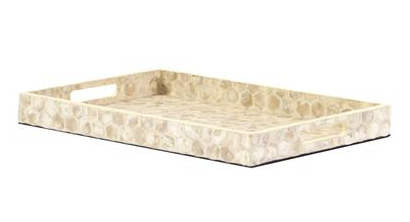 Rectangular Capiz Shell Tray - Howard Elliott