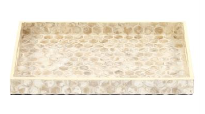 Rectangular Capiz Shell Tray - Howard Elliott