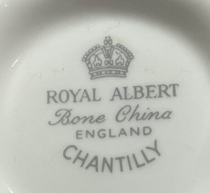 Royal Albert Chantilly Platinum Mini Sugar Bowl 2 1/8"1