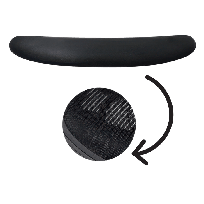 Herman Miller Aeron compatible seat foam insert for Size B and A chairs, black detail view