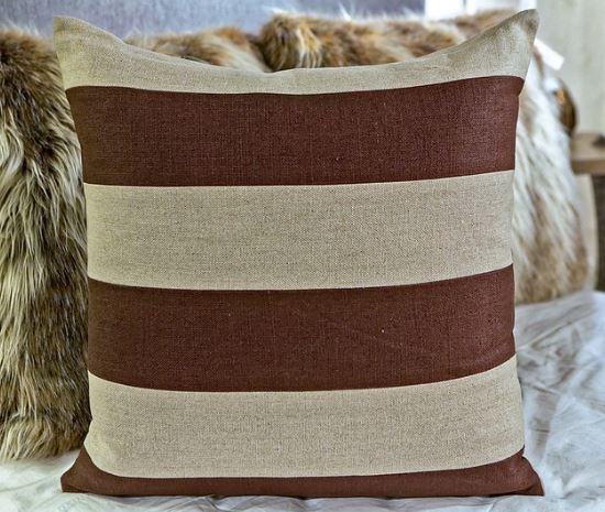 Slubby Linen Striped Pillow 22x22 - Ryan Studio