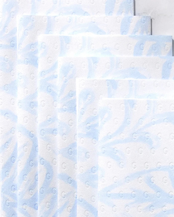 Something Blue by GEOMETRY delivers an eco-friendly paper towel option, providing a sustainable solution for all your cleaning needs.